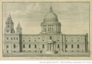 The South Prospect of the Cathedral of St. Pauls / gallica.bnf.fr/Bibliotheque nationale de France / Public Domain